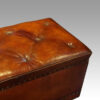 Large leather ottoman button