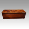 Large leather ottoman rear