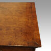 Queen Anne walnut chest of drawers top corner
