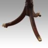 Regency style mahogany twin pillar table base