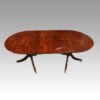Regency style mahogany twin pillar table top