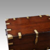Victorian brass bound military chest corner