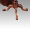 Victorian inlaid walnut loo table base