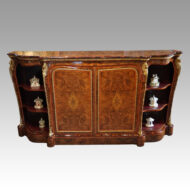 Victorian inlaid walnut side cabinet