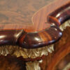 Victorian inlaid walnut side cabinet corner