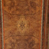 Victorian inlaid walnut side cabinet door detail