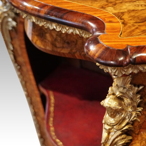 Victorian inlaid walnut side cabinet ormalo