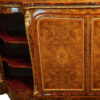 Victorian inlaid walnut side cabinet panel door