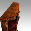 Victorian inlaid walnut side cabinet top