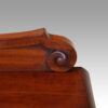 Victorian mahogany low cupboard for TV carved scroll