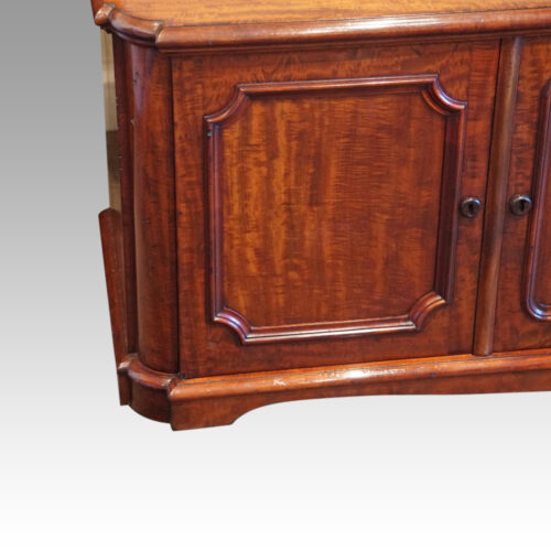 Victorian mahogany low cupboard for TV end cupboard