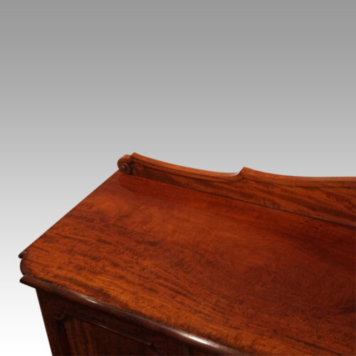 Victorian mahogany low cupboard for TV end top