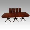 14ft 3 pillar mahogany dining table