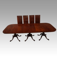 14ft 3 pillar mahogany dining table