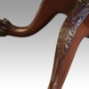 14ft 3 pillar mahogany dining table carved knee