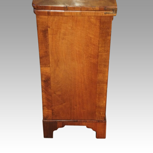 19thc. walnut batchelors chest side