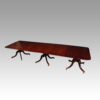 Antique large 3 pillar dining table