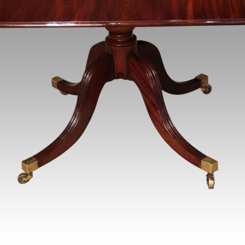 Antique large 3 pillar dining table base