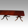 Antique large 3 pillar dining table end