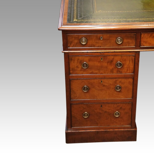 Antique mahogany partners desk drawers