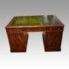 Antique mahogany partners desk rear