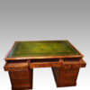 Antique mahogany partners desk rear drawers