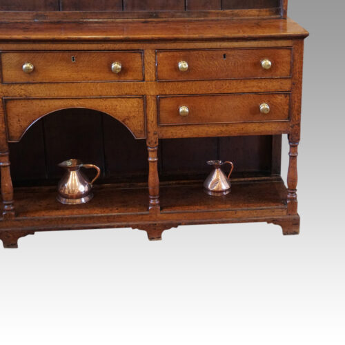 Antique oak Shropshire dresser drawers