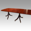 Edwardian mahogany 3 pillar dining table end side