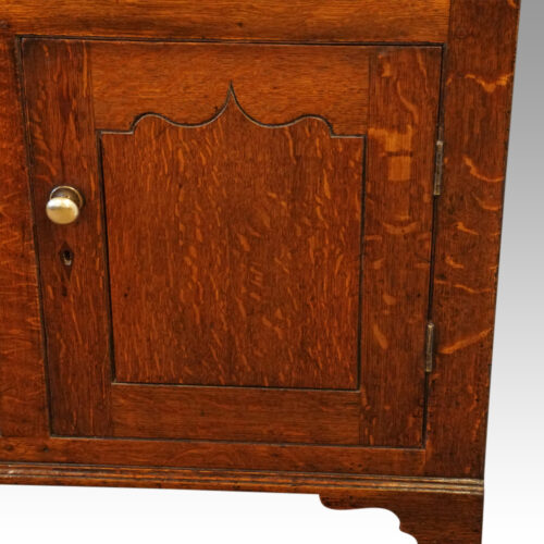 George III oak dresser base cupboard door