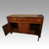 George III oak dresser base cupboard open