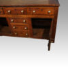 George III oak dresser base interior