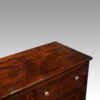 George III oak dresser base top detail