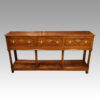George III oak pot board dresser base