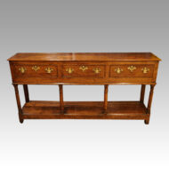 George III oak pot board dresser base