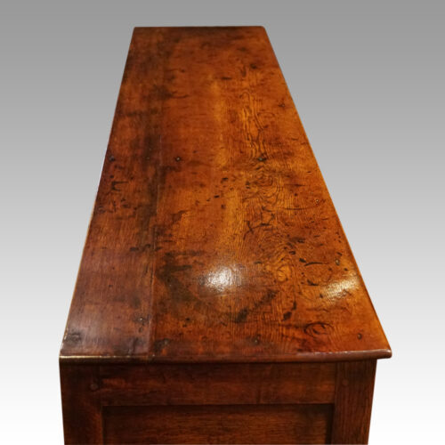 George III oak pot board dresser base top