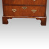 George III walnut chest on chest feet
