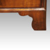 George III walnut chest on chest foot detail