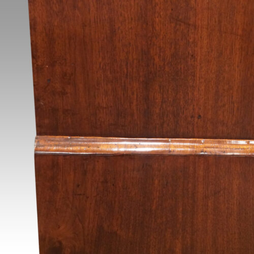 George III walnut chest on chest side waist