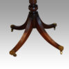 George V mahogany 3 pillar dining table central column