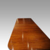 George VI mahogany twin pillar dining table length