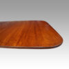 George VI mahogany twin pillar dining table round corner