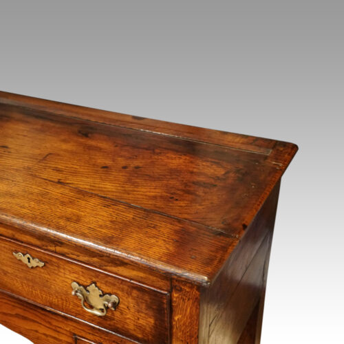 Georgian oak pot board dresser end top