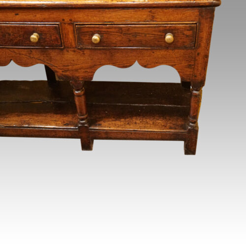 Georgian oak rustic dresser drawers