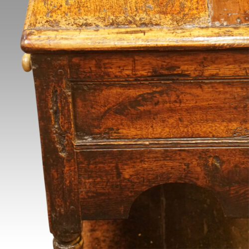 Georgian oak rustic dresser end panel