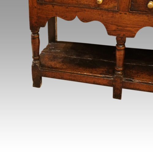 Georgian oak rustic dresser legs