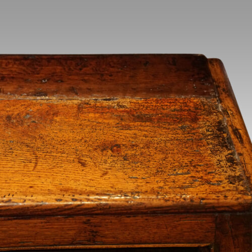 Georgian oak rustic dresser top end