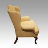 Pair of Queen Anne style wingchairs side view