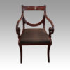 Set of 10 Regency mahogany dining chairs armchair