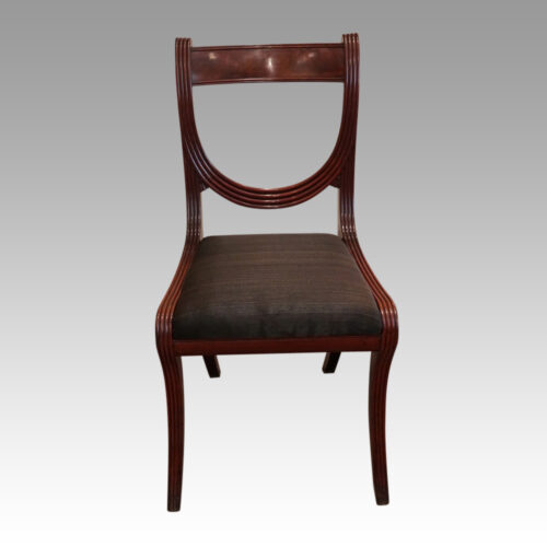 Set of 10 Regency mahogany dining chairs side chair