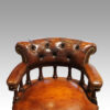 Victorian Leather desk chair back rear